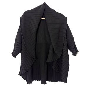 Sulu Kerstin Bernecker Shawl Sweater Women's One Size Brown Wool Slouchy Cape